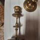 Pair of gilded bronze candlesticks Napoleon III