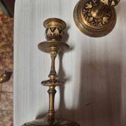 Pair of gilded bronze candlesticks Napoleon III