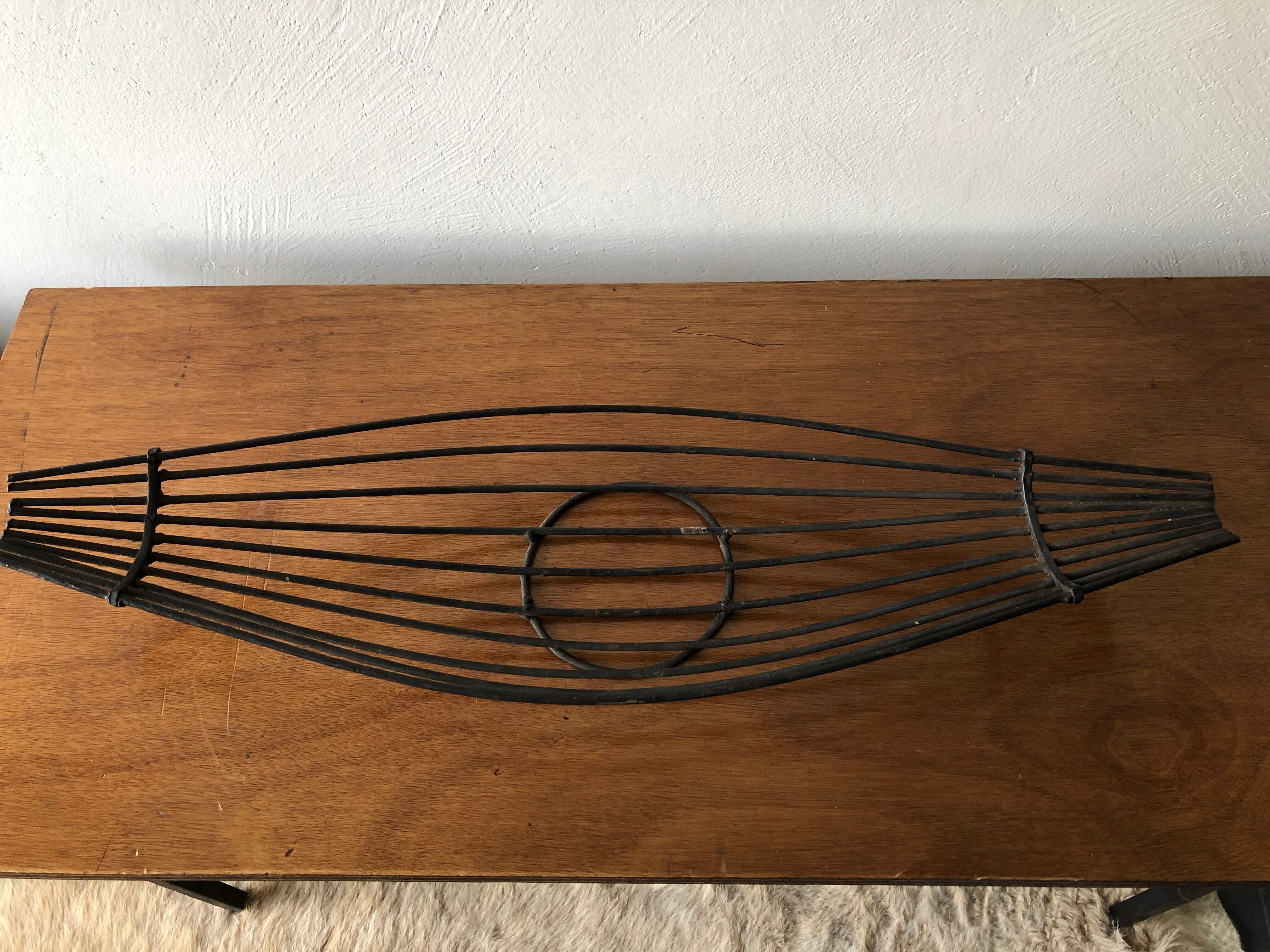 Vintage metal fruit basket