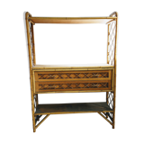 Rattan shelf
