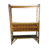 Rattan shelf