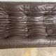 100% authentic Ligne Roset Togo 3-seater in chocolate brown original leather.