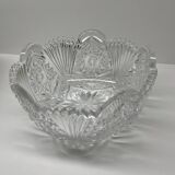 Bohemian crystal salad bowl
