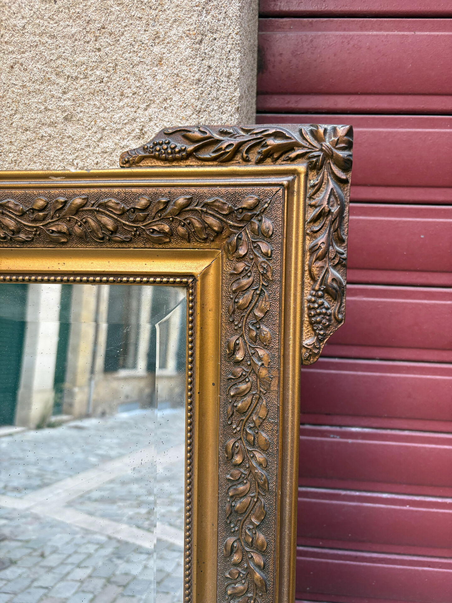 Antique gilded mirror