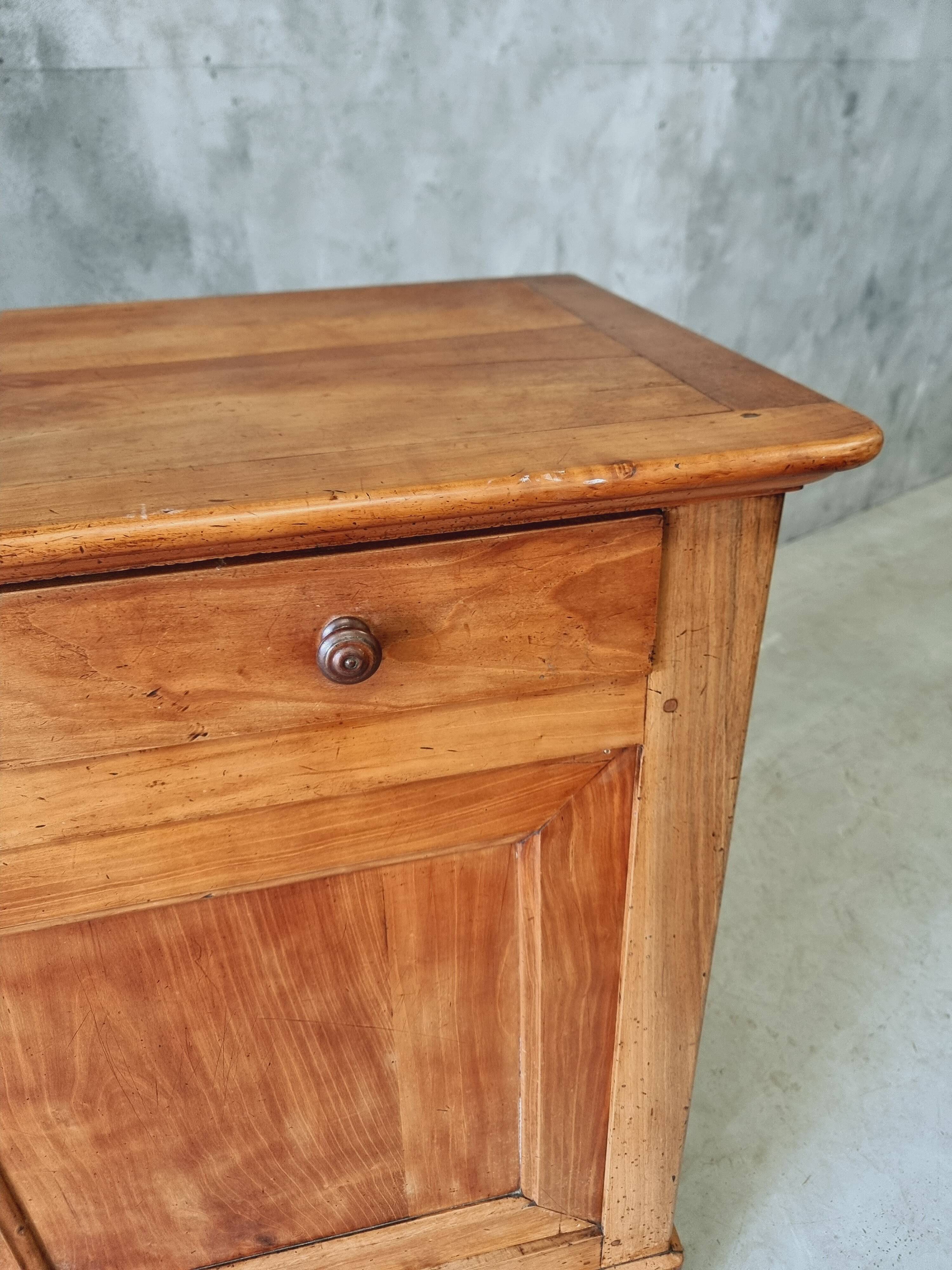 Buffet ancien enfilade commode 19ème siècle en merisier français