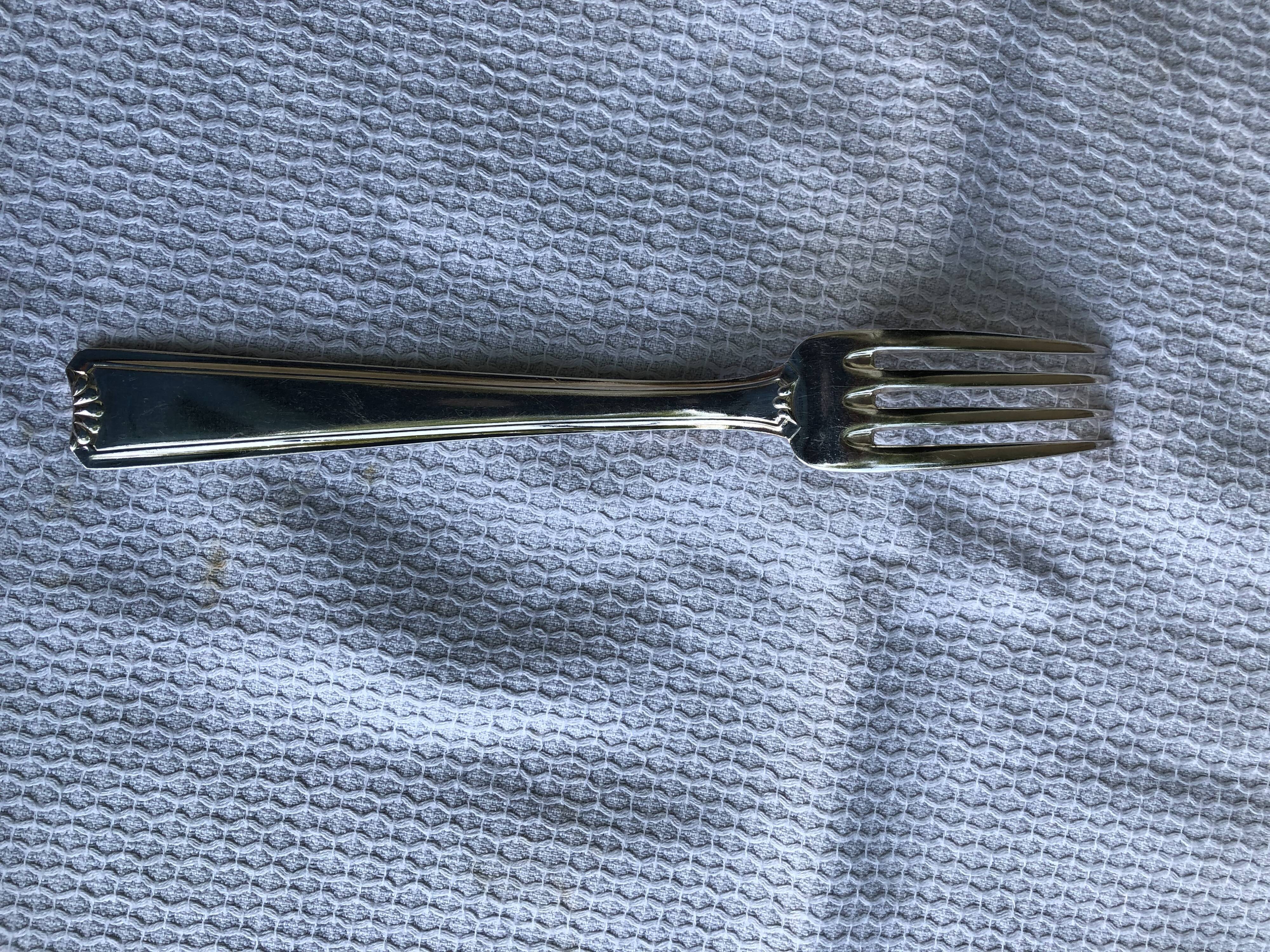 Ercuis dessert series of 12 forks