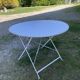 Round folding metal table – circa 1950