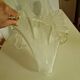 Antique Art Deco glass tulip