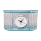 Table Clock by Omodomo in Crystal. Made in Italy1970