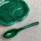 Vallauris ceramic dish and spoon