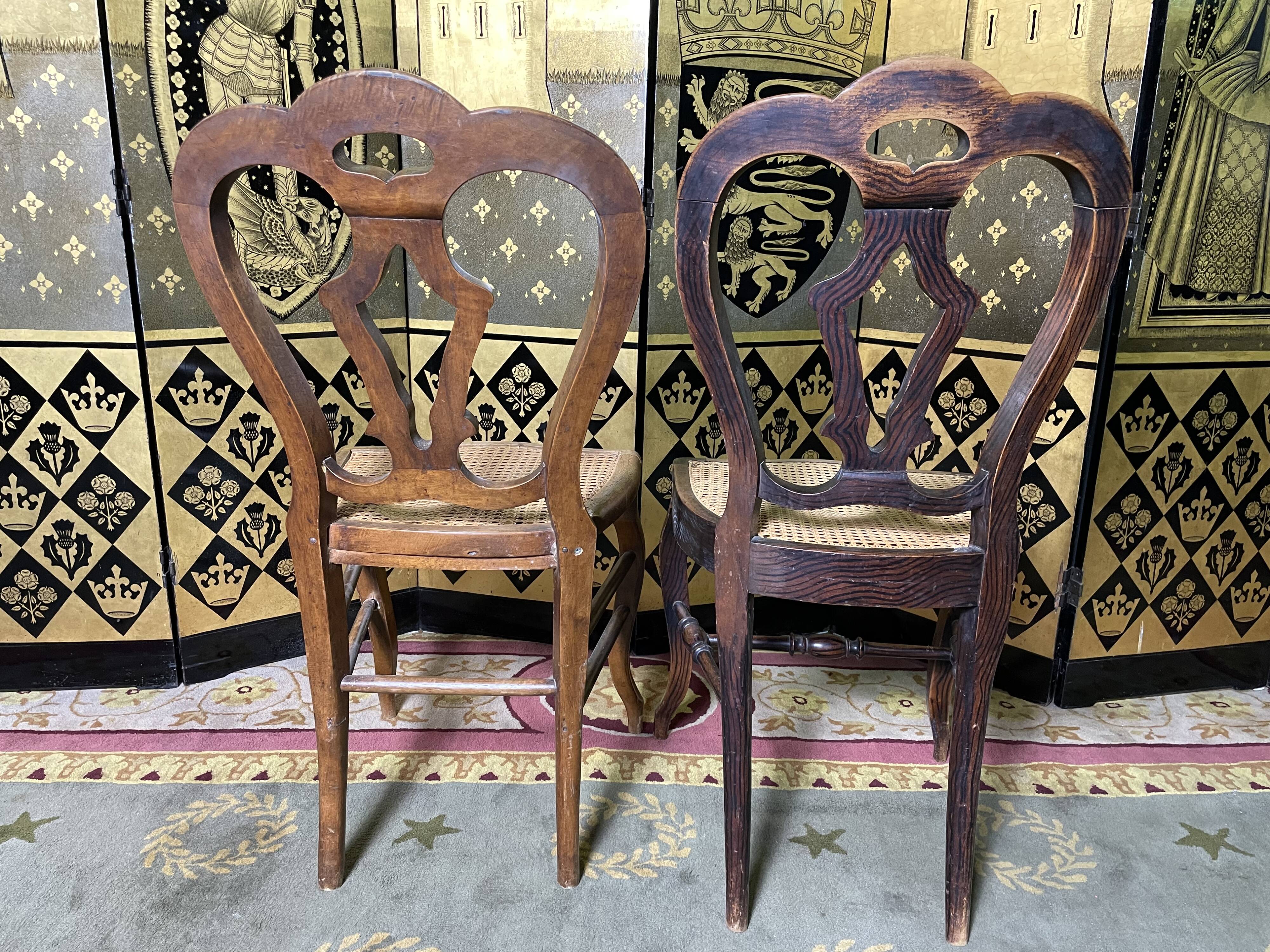 Suite of 7 Louis Philippe chairs