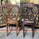 Suite de 7 chaises Louis Philippe