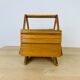 Working wooden sewing box 60s