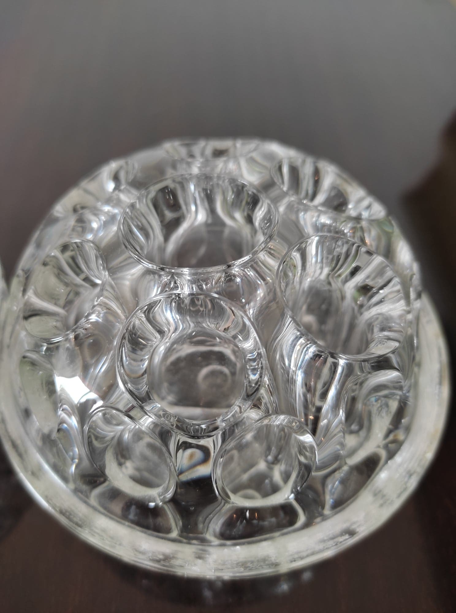Set of 2 glass balls - flower spikes