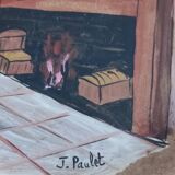 Plate numbered and signed J.Paulet