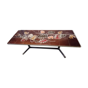 Table basse chromée ceéamique
