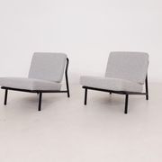 Set of 2 Alf Svensson for DUX model 013 lounge chairs, Sweden 1960's