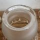 Lot 3 Tulips Antique Glass Cut Frosted Art Deco Lamps Lu