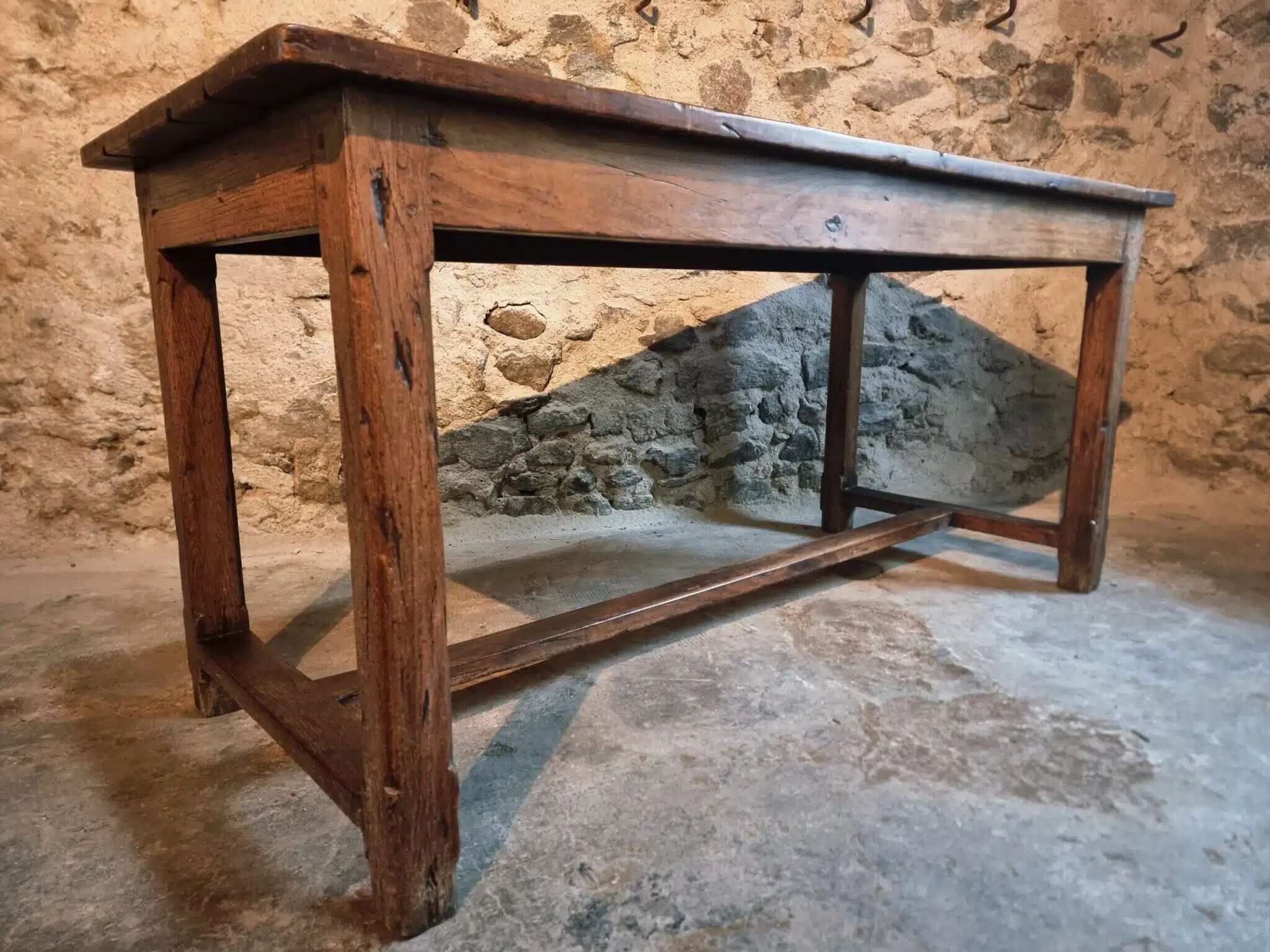 Antique French dining table, 18th century