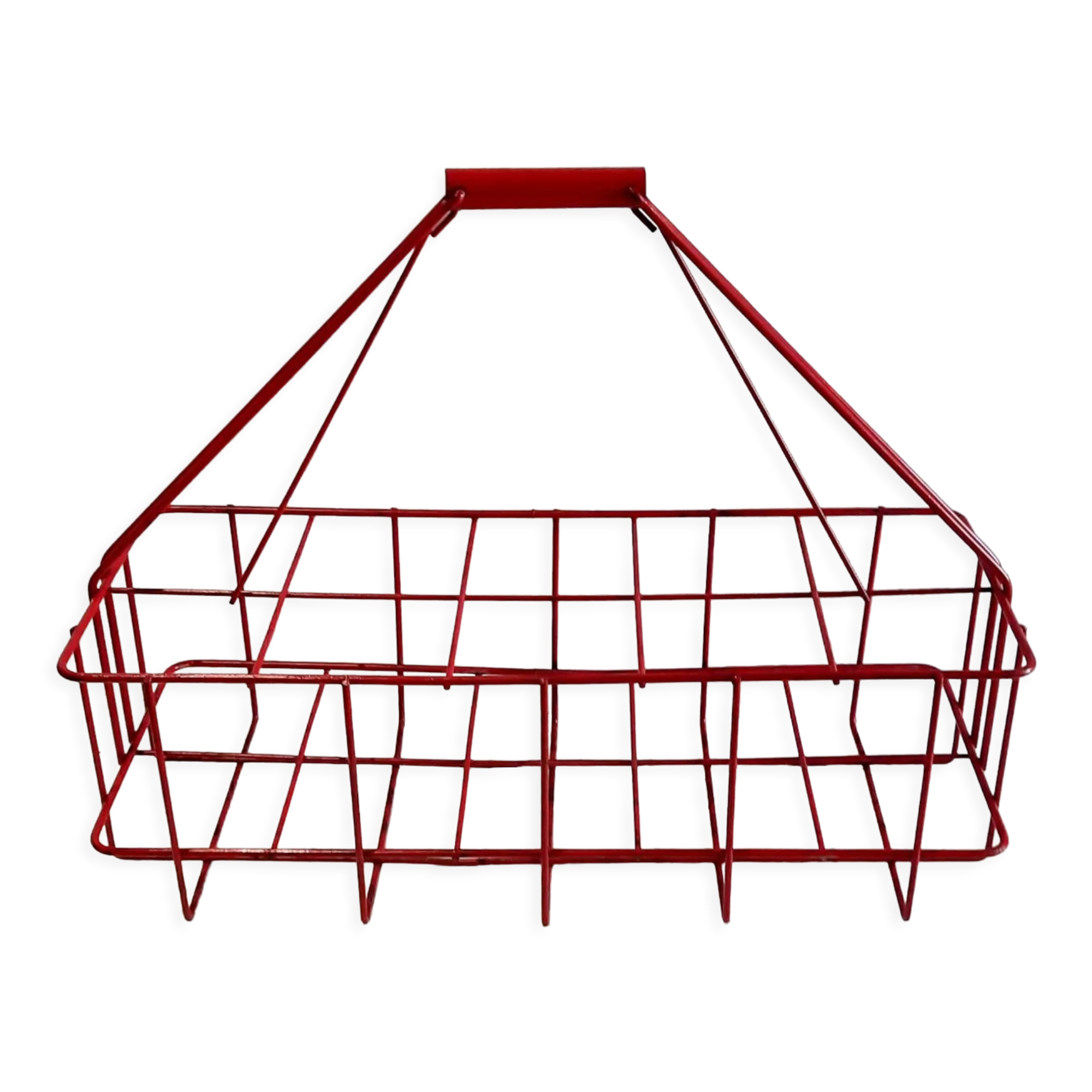 Vintage metal bottle holder