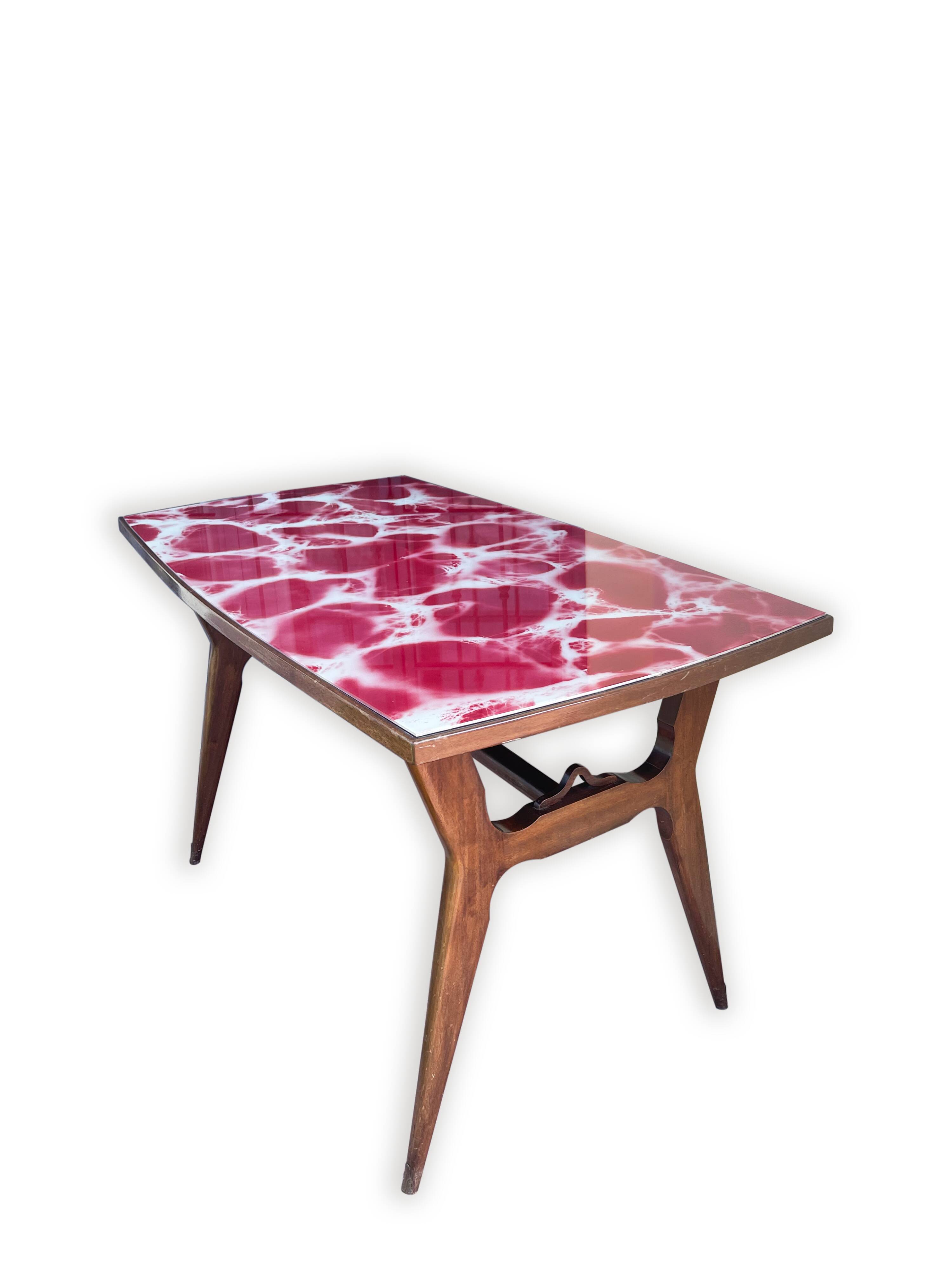 Table à manger italienne vintage du milieu du 20ème siècle