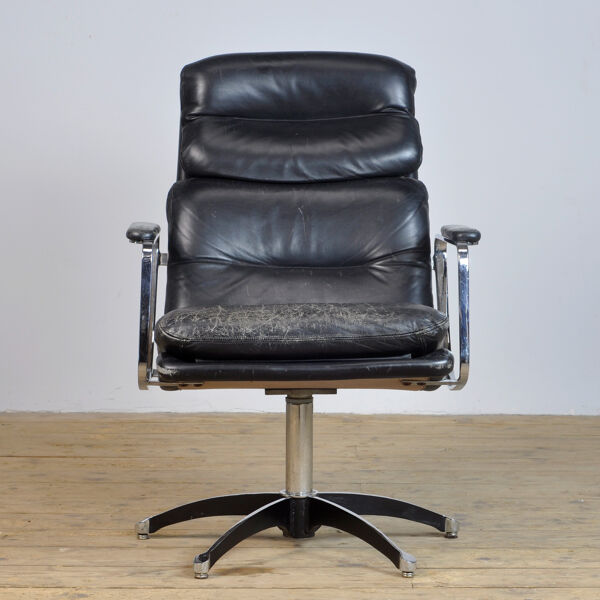 fauteuil En Cuir, Années 1970