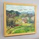 Oil painting by Alexander Michael – Landscape near Dietramszell, 1974