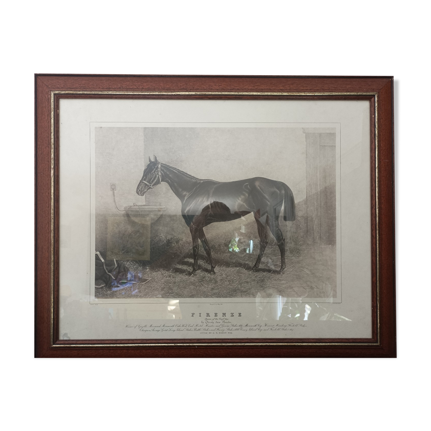 Horse painting by Adrien Moreau