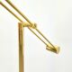 Brass Balance Reading Floor Lamp from Sölken Leuchten, 1980s