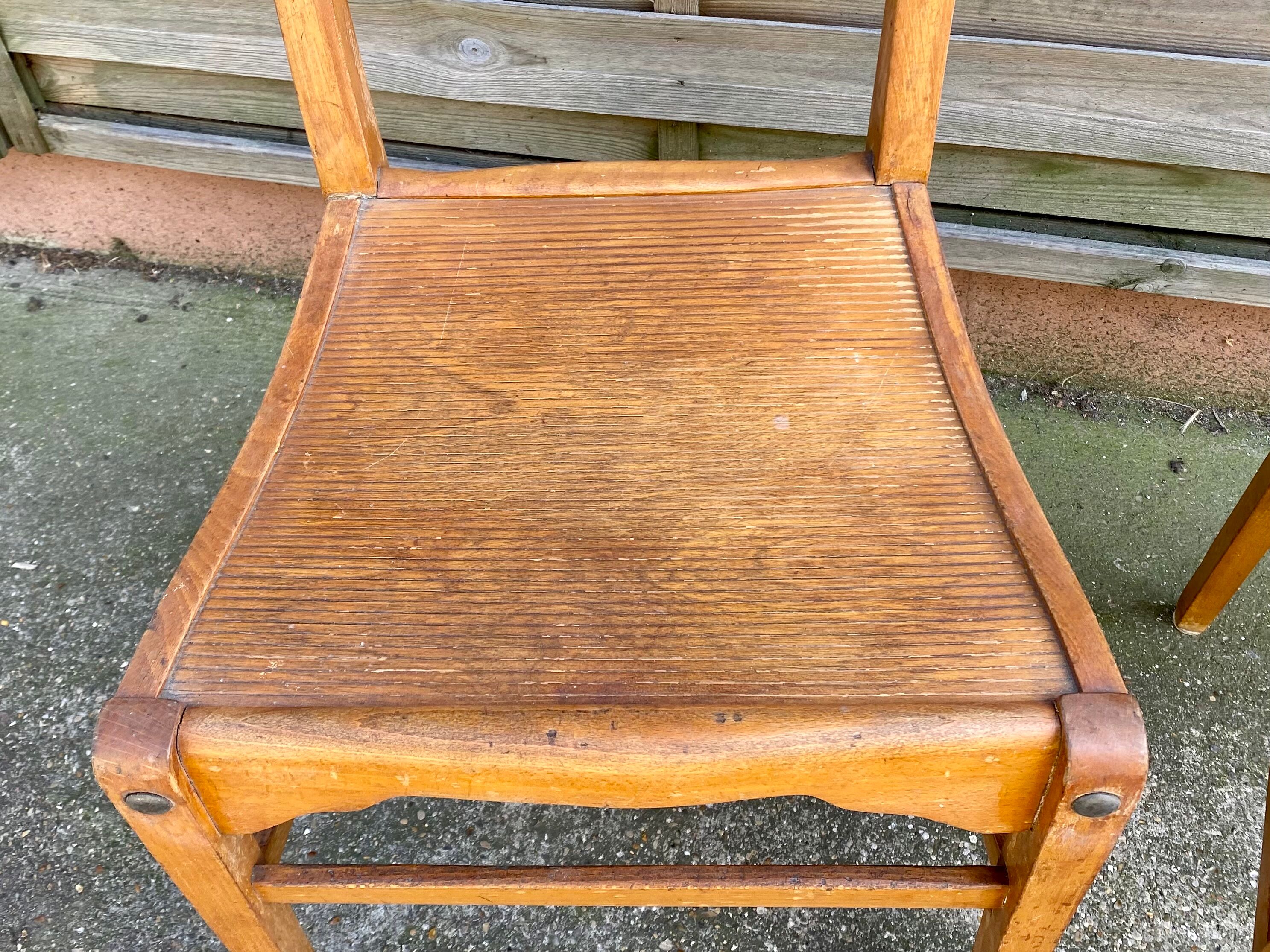 Paire de chaise bistrot Stella France vintage années 50
