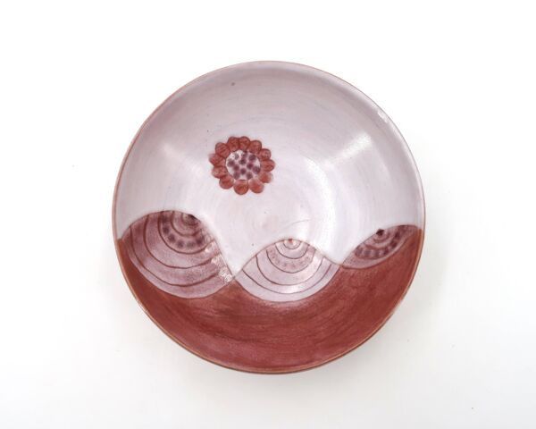 Vide poche paysage en céramique de Jean et Robert Cloutier, années 70