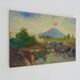 Oil on wood by Riccardo Capone Procession 50s 60s