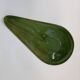 Large olive green Keralux Boch earthenware dish