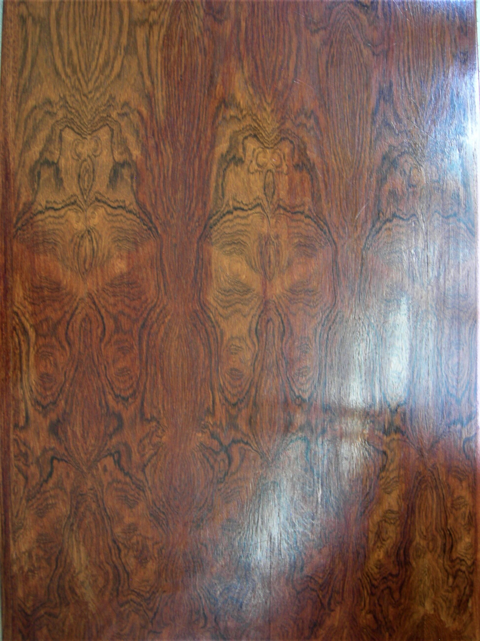 Scandinavian coffee table in Rio rosewood stamped Trioh