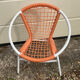 Fauteuil vintage enfant scoubidou