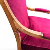 Paire de fauteuils anciens accoudoirs têtes de cygnes