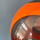 Vintage orange 'bug eye' Massive space age pendant lamp