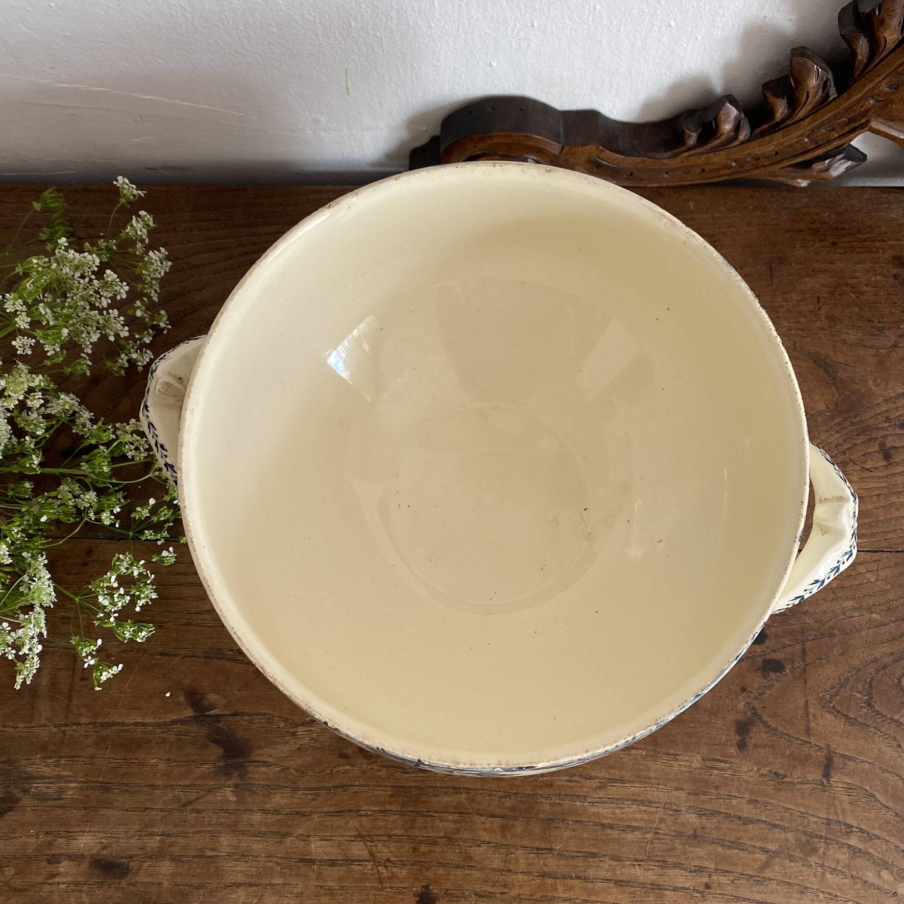 Vegetable dish or fruit bowl in ironstone Marie Louise