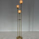 1970's italian metal & glass floor lamp
