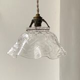 Antique glass suspension, Denayrouze lighting