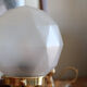 Bedside lamp desk brass globe frosted glass art deco