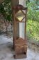 Coat rack / coat stand and umbrella stand in olive wood