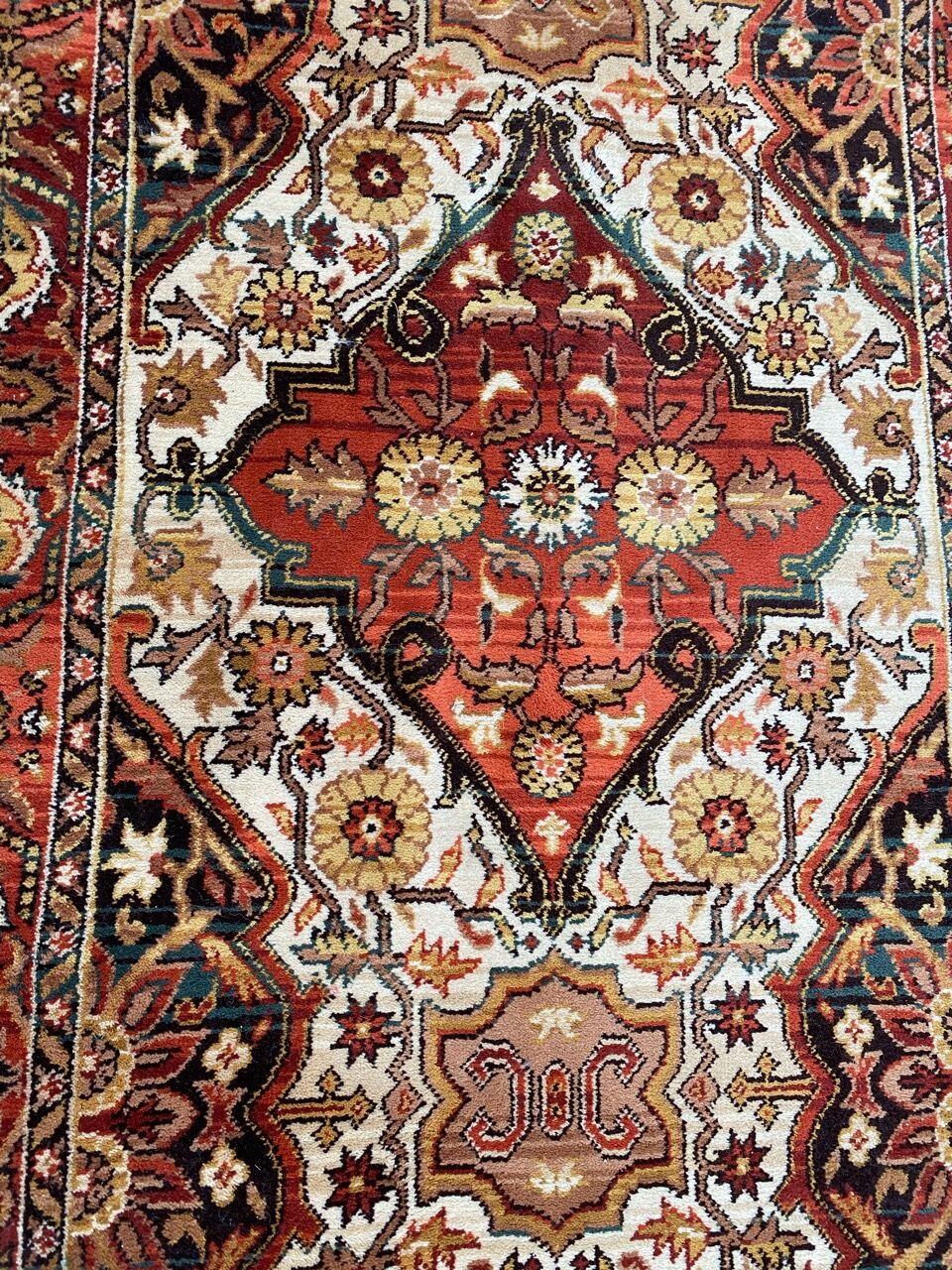 Vintage carpet corridor Persian style 89x300 cm