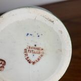 Italian San Marino Titano Vase, Green and Blue Floral Pattern, MCM