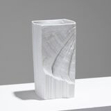 Vase en porcelaine texturée, 1980s