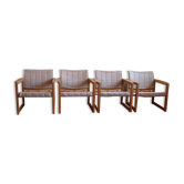 4 Diana armchairs by Karin Mobring for Ikea, 1970