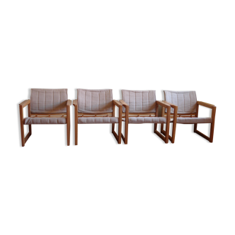 4 Diana armchairs by Karin Mobring for Ikea, 1970