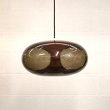 Space age bug eye ufo lamp *** Massive Belgium *** chocolat brown colour **