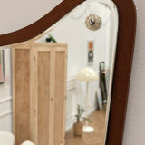 Scandinavian teak mirror