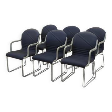 Set of six armchairs, Italian design, 1990s